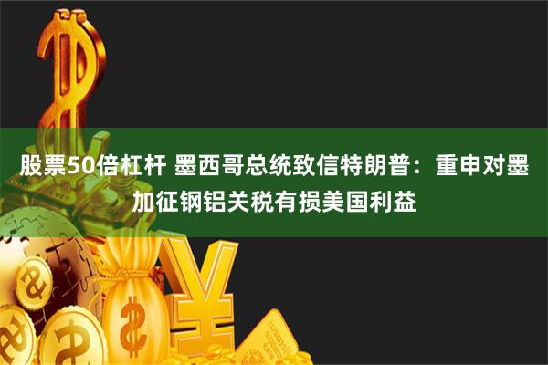 股票50倍杠杆 墨西哥总统致信特朗普：重申对墨加征钢铝关税有损美国利益